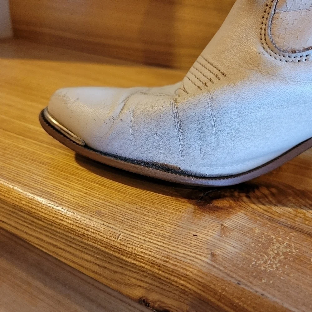 Dingo Vintage 80's ivory boot womens size 6.5 - Picture 9 of 16